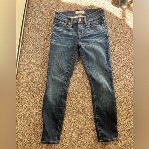 Women’s madewell skinny jeans size 24, dark wash